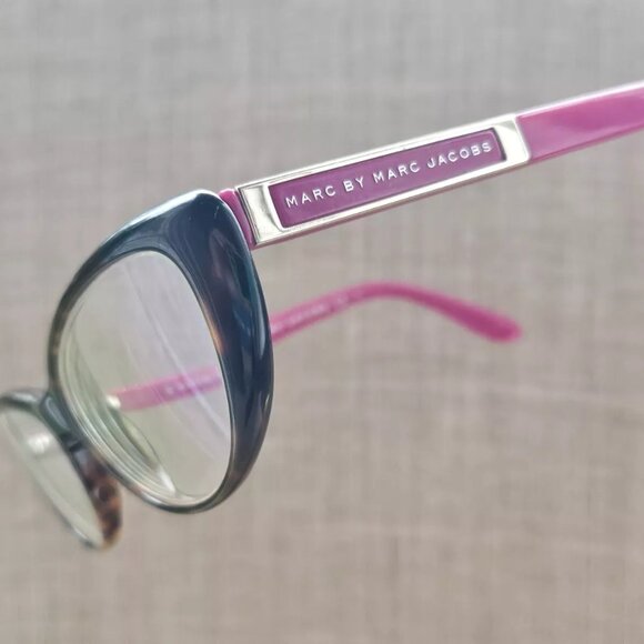 Marc by Marc Jacobs Women Eyeglasses Frame Pink/Tortoise Brown Glasses Frame - Picture 3 of 12
